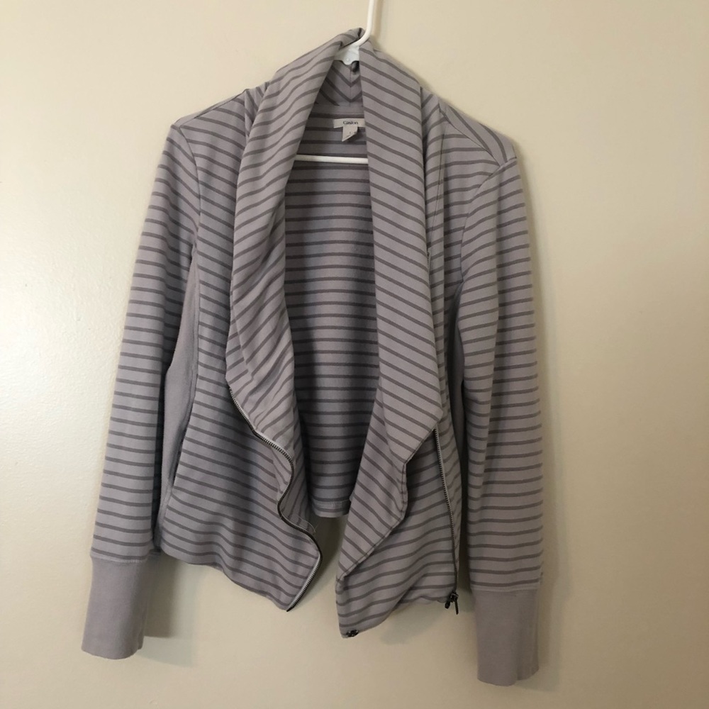 Caslon waterfall collar jacket